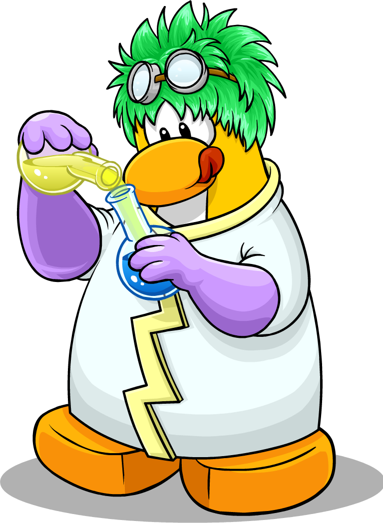 Club Penguin Wiki - Club Penguin Penguin Scientist Clipart (767x1048), Png Download