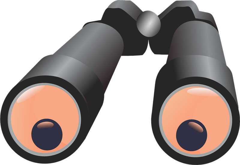 Free To Use & Public Domain Binoculars Clip Art - Clip Art Binoculars Cartoon - Png Download (800x550), Png Download