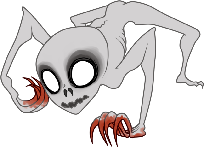 Rake Drawing Creepypasta - Rake Chibi Clipart (894x894), Png Download
