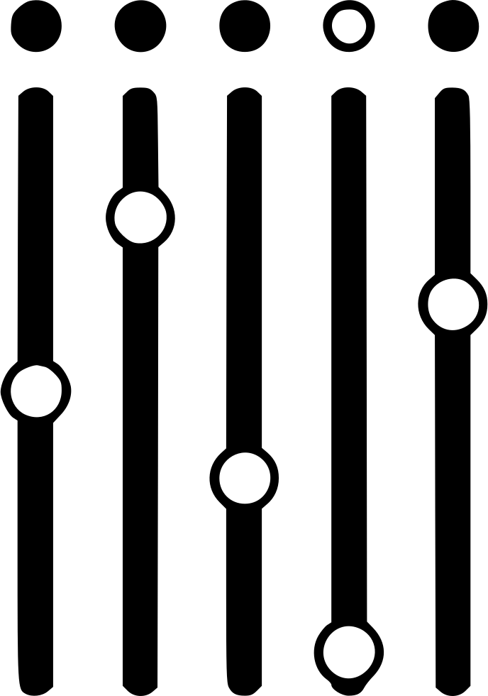 Slider Settings Fill Clipart (688x980), Png Download