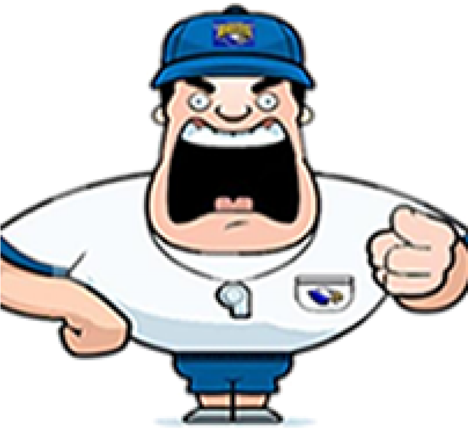Transparent Sports Coach Clipart - Drill Sergeant Cartoon - Png Download (954x1300), Png Download