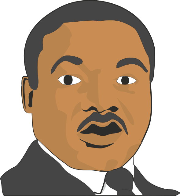 Cartoon Martin Luther King - Cartoon Martin Luther King Jr Animated Clipart (589x643), Png Download