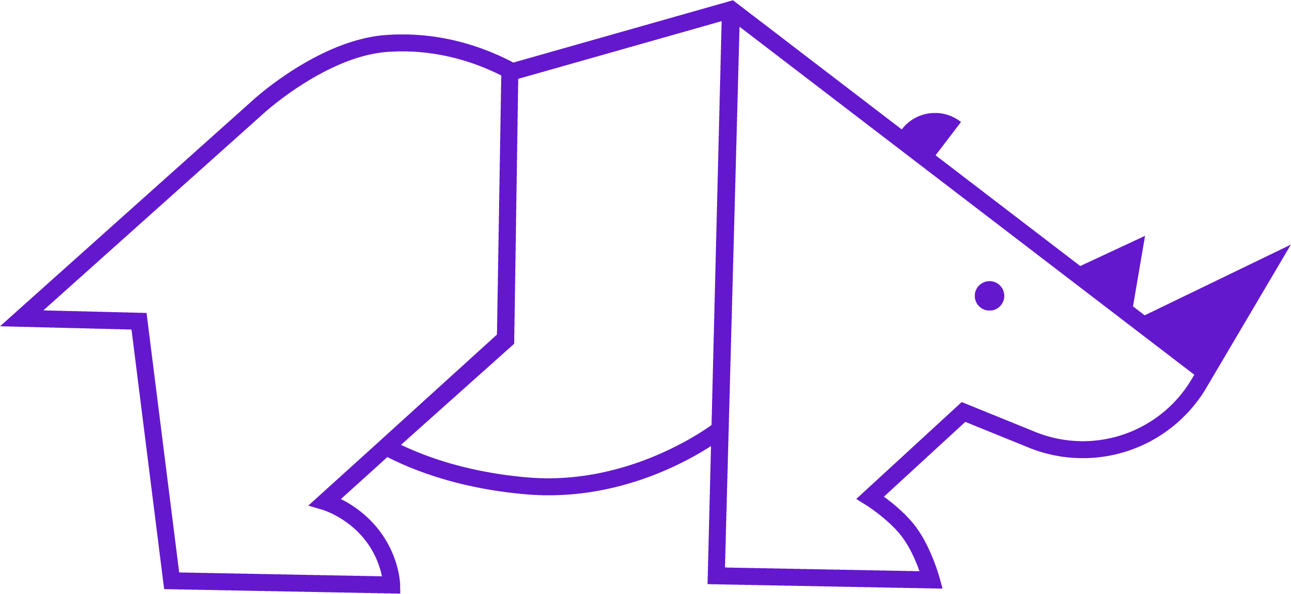 Rhino Logo Clipart (2553x1176), Png Download