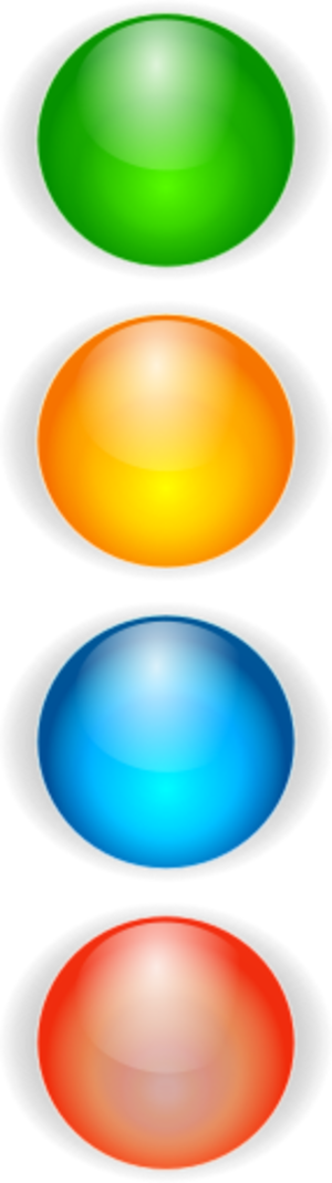 Clip Art Clipart Svg Openclipart Green Red Color Blue - Animated Bullets And Numbering - Png Download (300x1069), Png Download