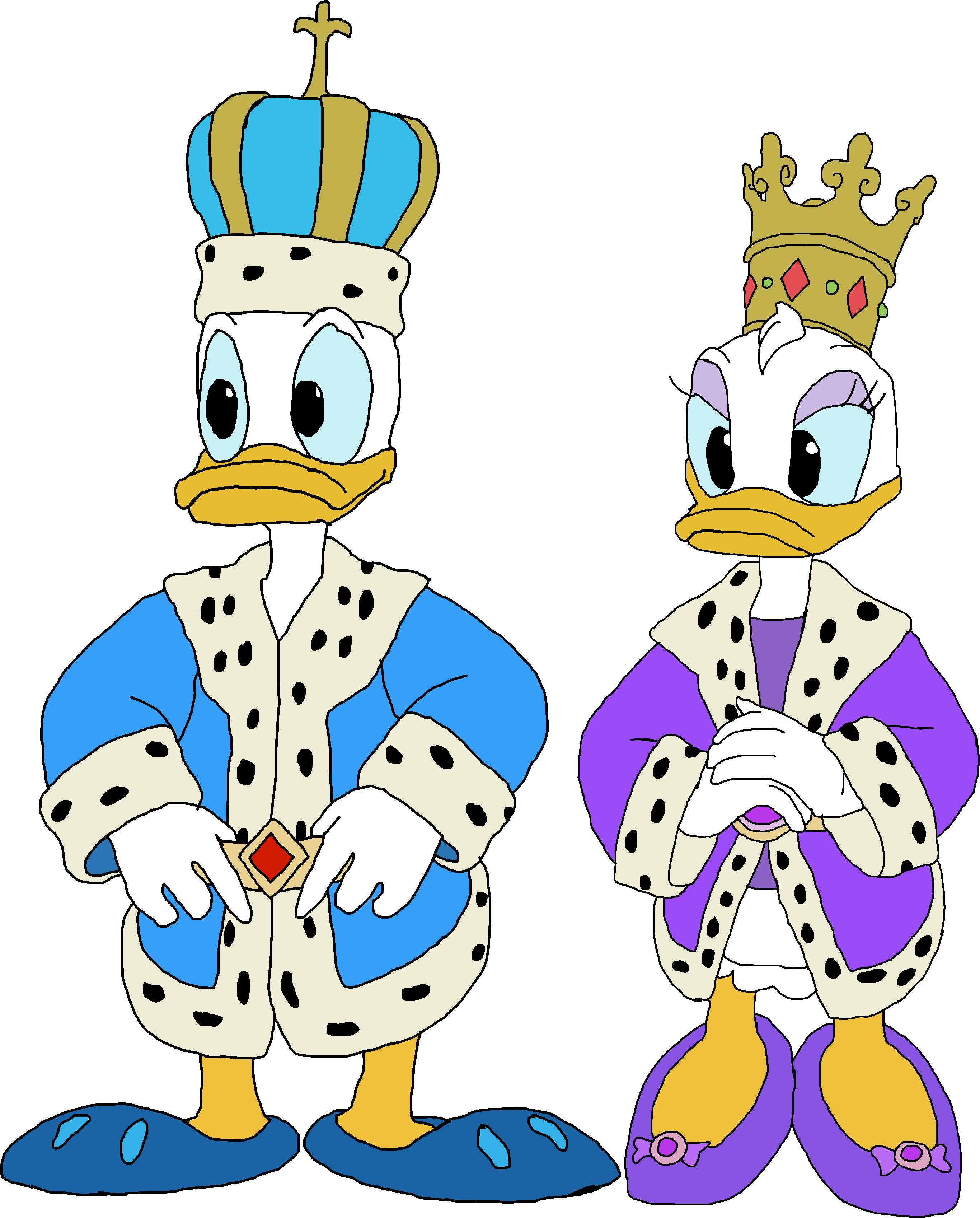 King Donald And Queen Margarita - Princess Minnie Mickey Mouse Clubhouse Clipart (3087x3613), Png Download