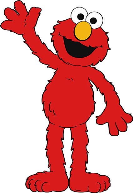 How To Draw Elmo From Sesame Street - Elmo Sesame Street Drawing Clipart (680x678), Png Download