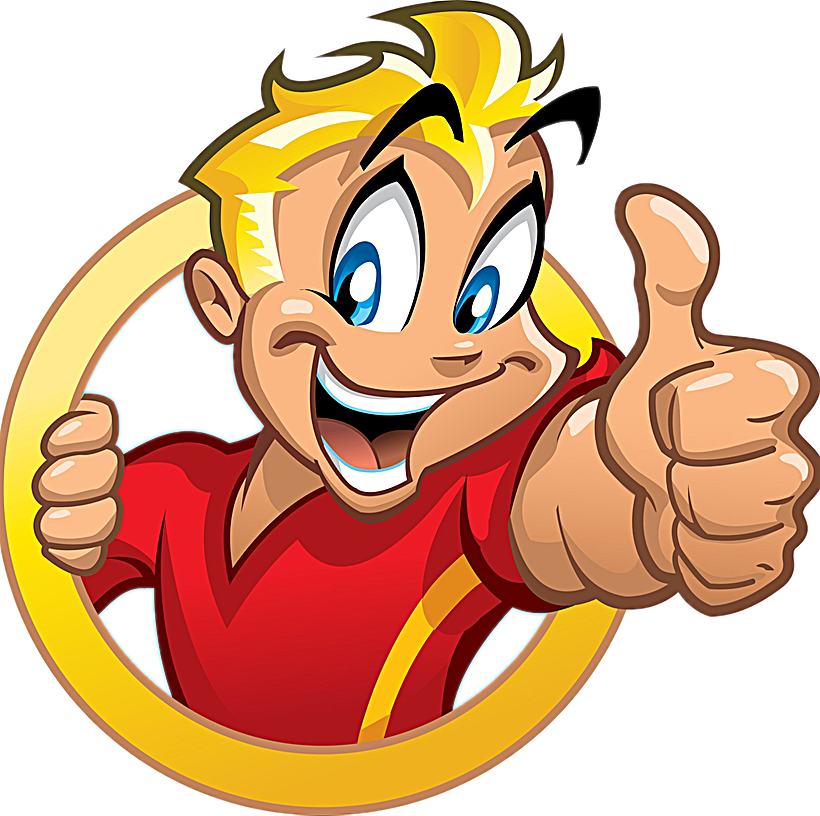 Cartoon Thumbs Up Kid Clipart (820x816), Png Download