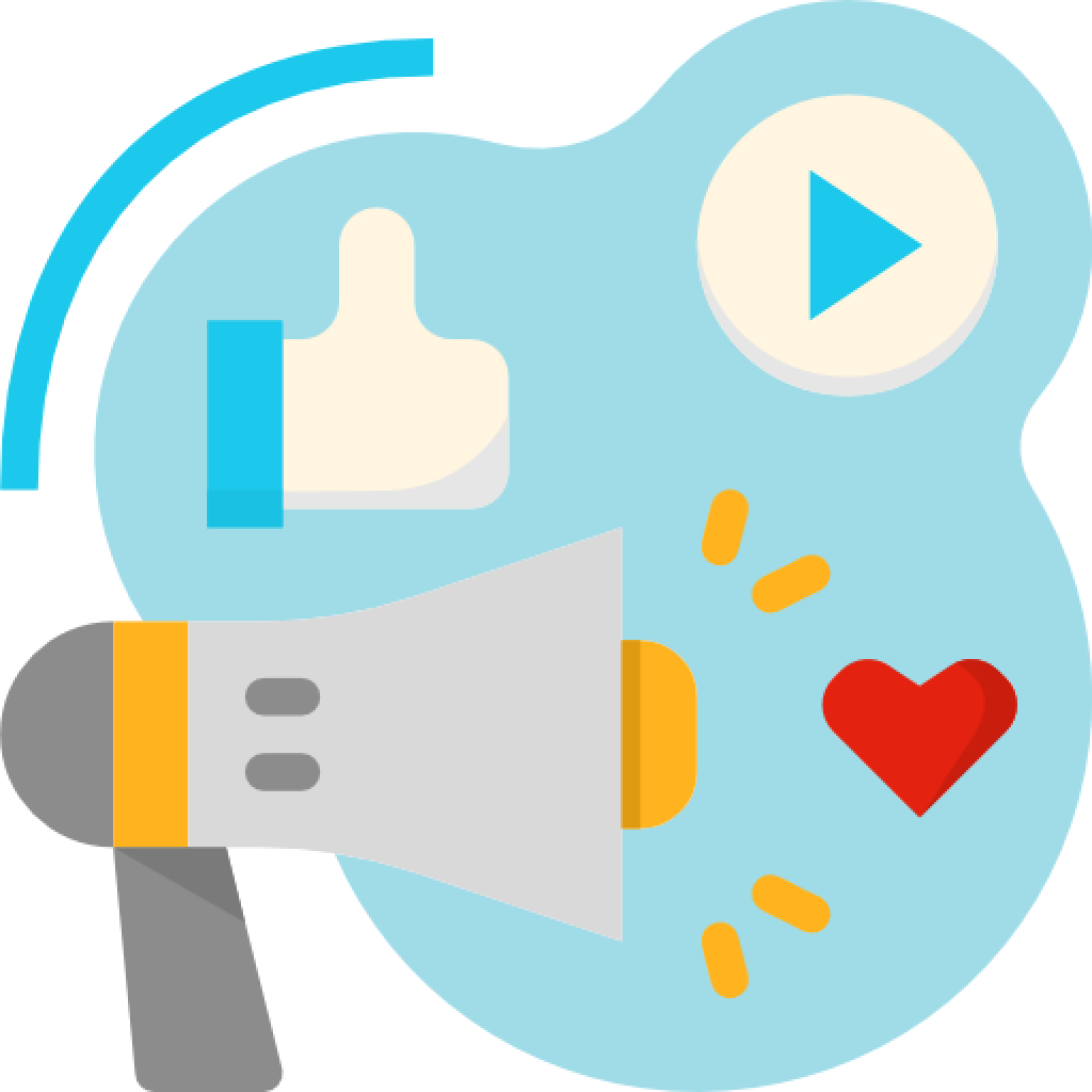 Social Media Marketing Specialists For Small Businesses - Media Marketing Social Media Art Transparent Png Clipart (1024x1024), Png Download