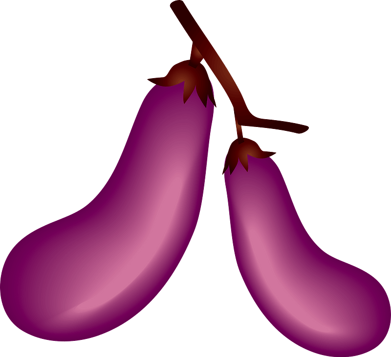 Eggplant Vegetable Clipart - Eggplant - Png Download (800x731), Png Download