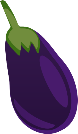 Eggplant - มะเขือ ม่วง การ์ตูน Png Clipart (800x566), Png Download