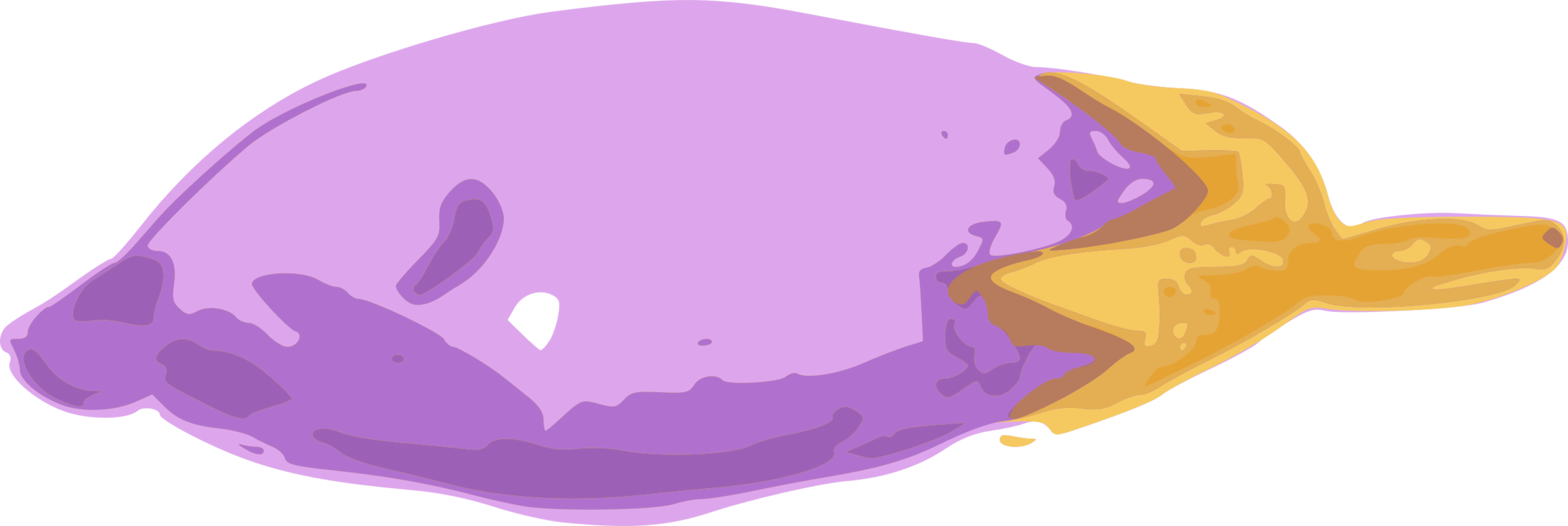 Art,organ,purple - Vegetarian Cuisine Clipart (2233x750), Png Download