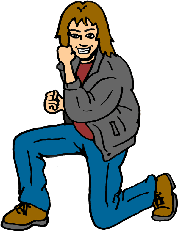 Kneeling - Clipart Gestures - Png Download (600x786), Png Download