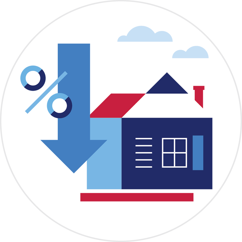 Refinance Home Loan Icon Clipart (800x800), Png Download