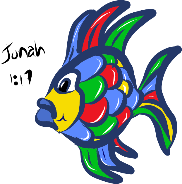 Jonah Bible Story Messages Sticker-0 - Coral Reef Fish Clipart (622x626), Png Download