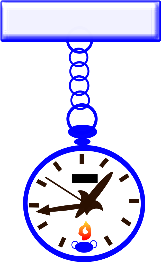 Nurses Fob Watch - Nursing Watch Clip Art - Png Download (666x1024), Png Download
