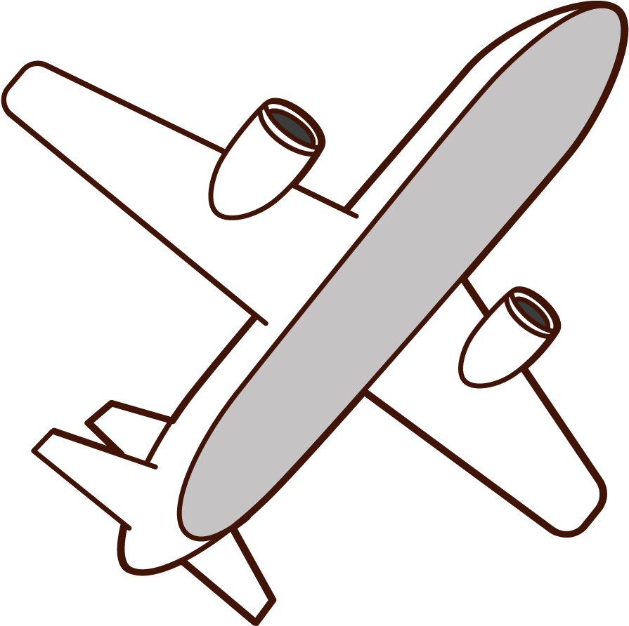 Illustration Of The Airplane Looked Up From The Bottom Clipart (1082x1109), Png Download