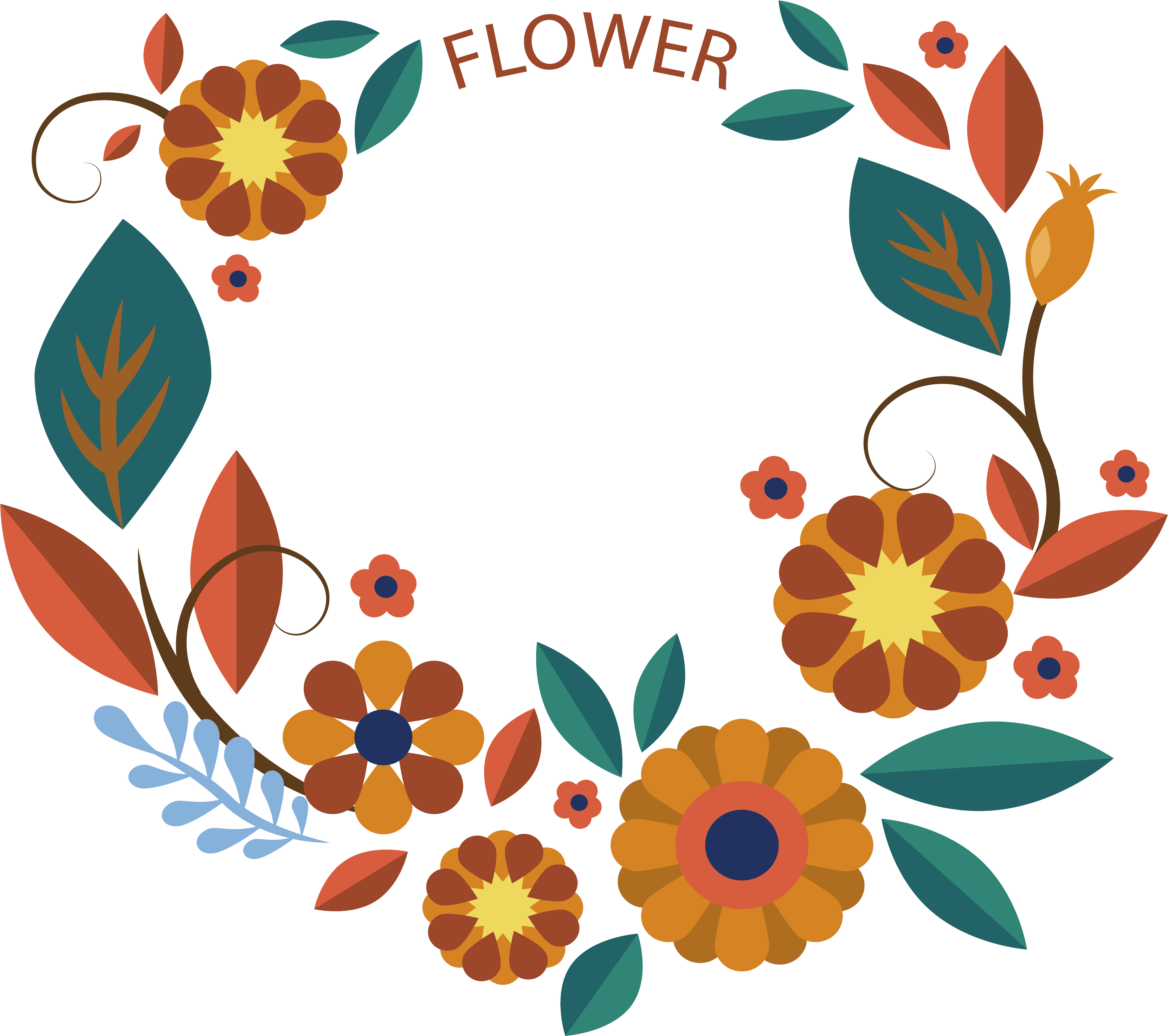 Floral Design Flower Clip - Floral Design - Png Download (3323x2949), Png Download