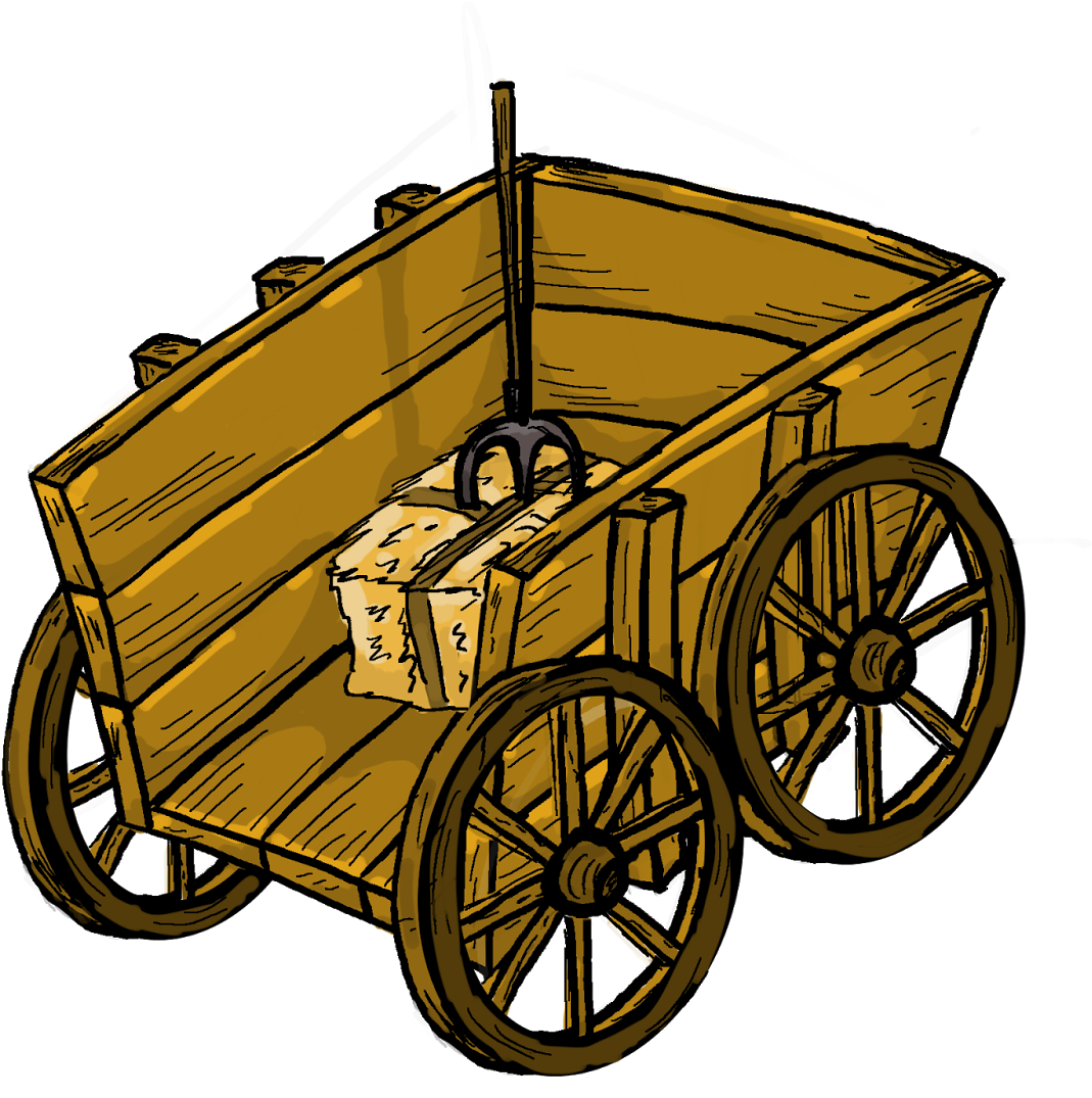 Carts Clipart Medieval - Clipart Medieval Cart - Png Download (1069x1075), Png Download