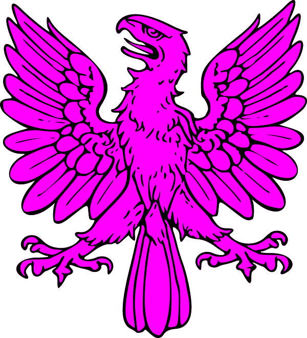 Yellow Eagle Outline - Medieval Eagle Coat Of Arms Clipart (600x660), Png Download