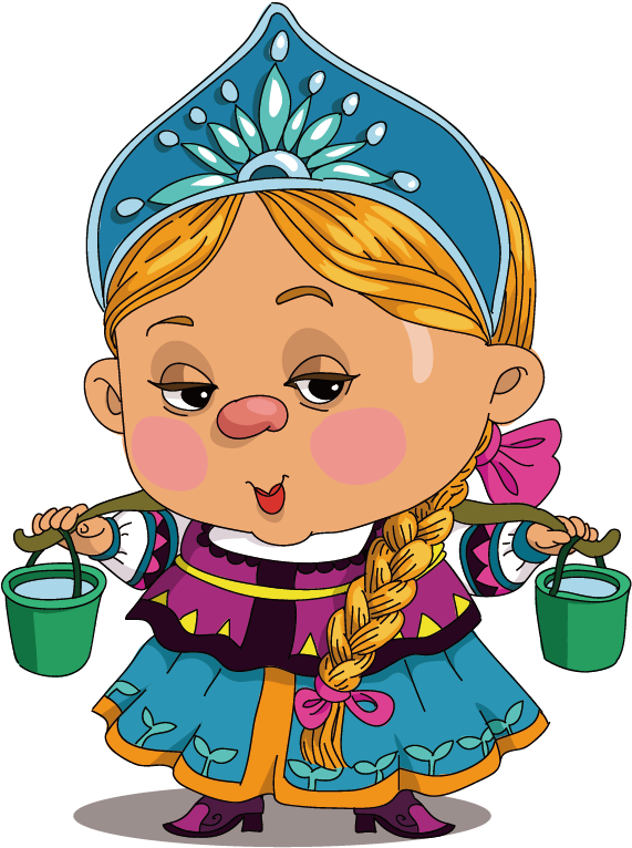 Medieval Clipart Maid - Cartoon - Png Download (571x766), Png Download