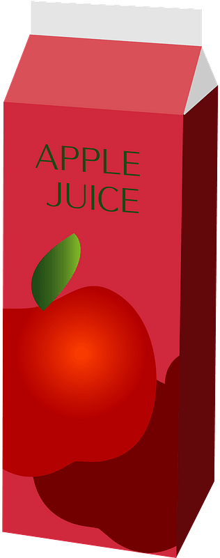 Apple Juice Drink Clipart - Graphic Design - Png Download (413x800), Png Download