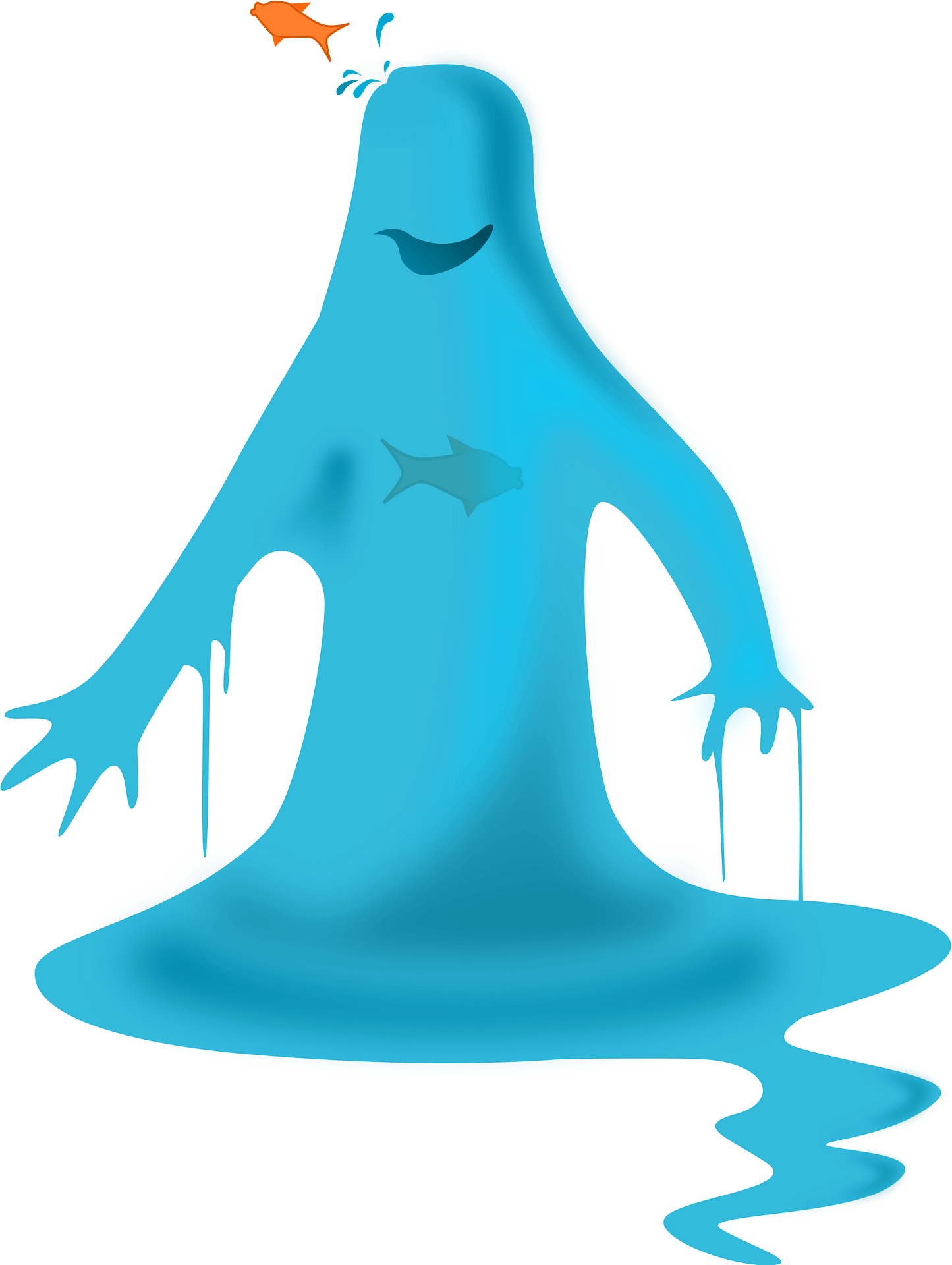 Water Hero Cartoon Clipart (1445x1920), Png Download