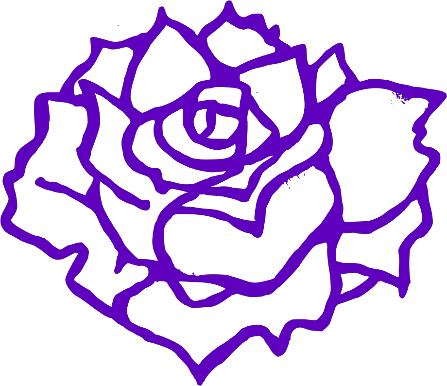 Rose Clipart Black And White Png Transparent Png (1600x1600), Png Download