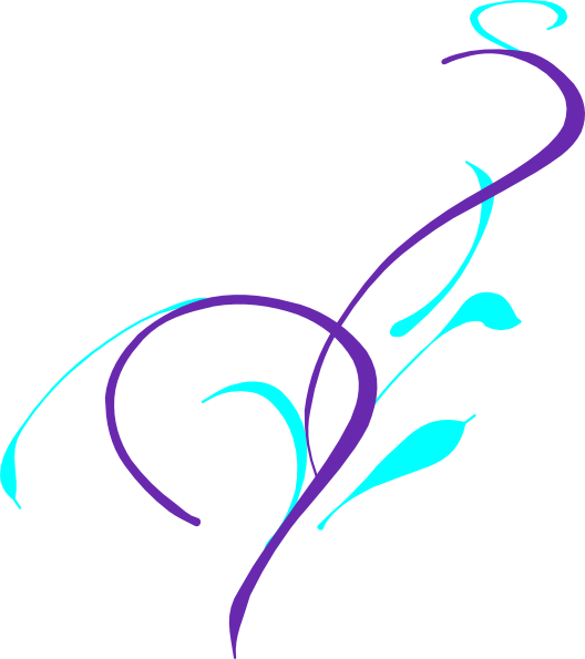 Teal And Purple Border Clipart (528x595), Png Download