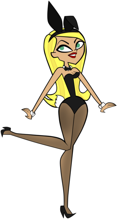 Playboy Bunny Dakota [classic Black With Leggings] - Cartoon Playboy Bunny Clipart (407x764), Png Download