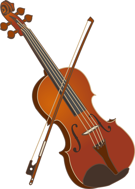 Violin Musical Instrument Clipart - Clipart Picture Of Violin - Png Download (569x800), Png Download