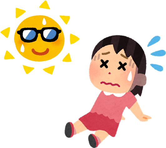 It's Sunny And Hot Clipart (716x537), Png Download