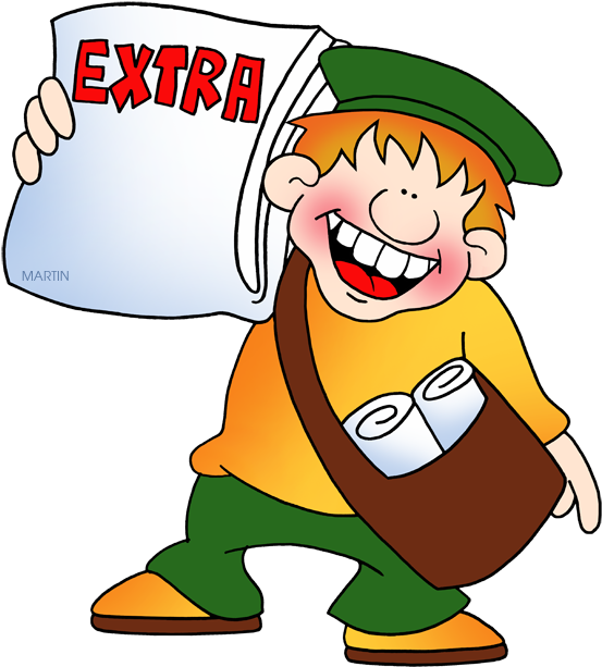 Journalist Clipart Phillip Martin - Phillip Martin Newspaper Clipart - Png Download (648x640), Png Download