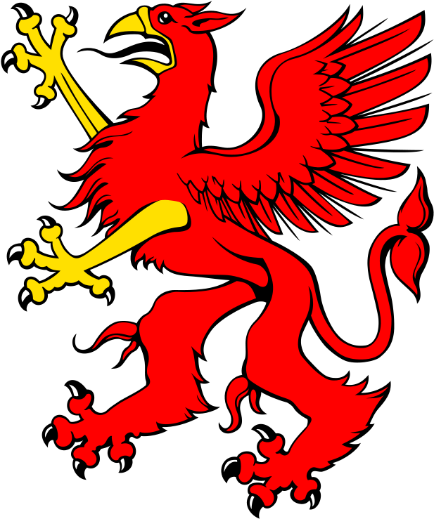 Red Griffin - Griffin Clipart - Png Download (668x800), Png Download