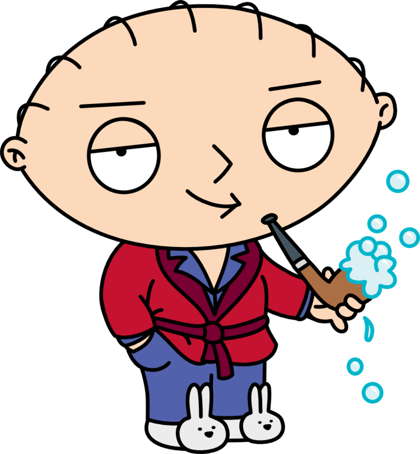 Stewie Griffin Hugh Hefner - Stewie Griffin Clipart (859x930), Png Download