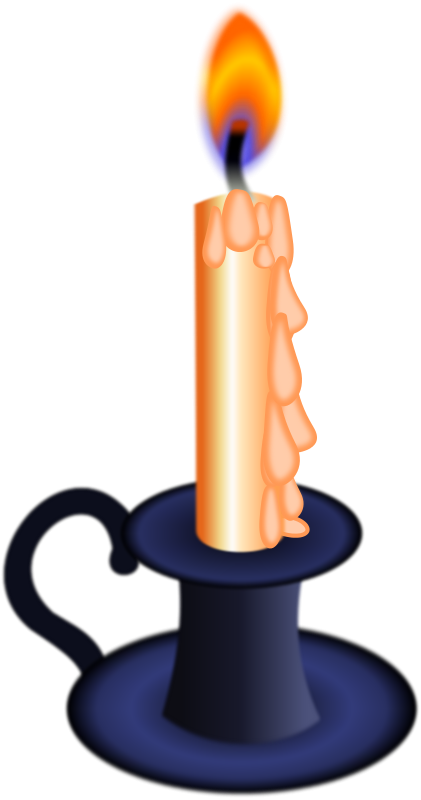 Transparent Colonial Clipart - Candle For Death Png (421x800), Png Download