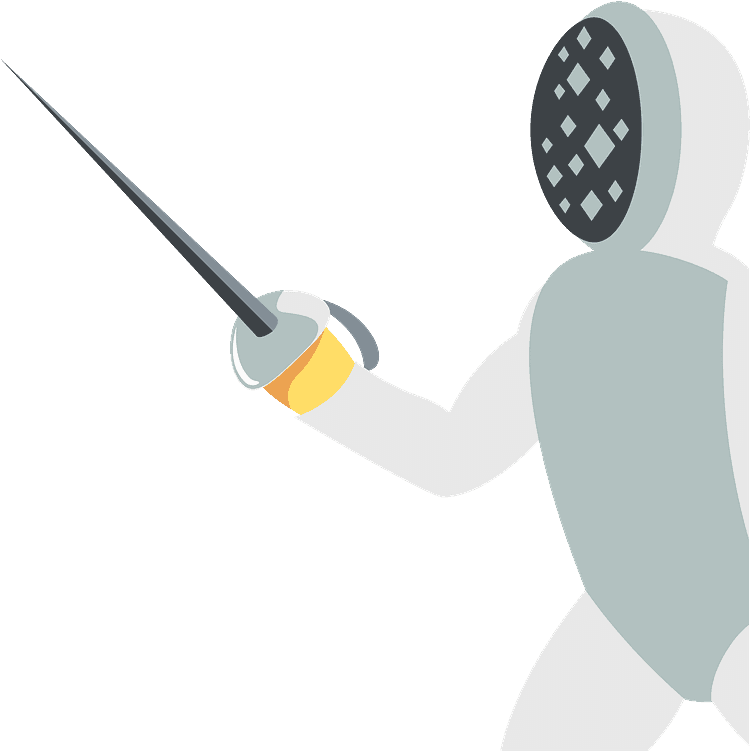 Person Fencing Emoji Clipart - Icon - Png Download (800x800), Png Download