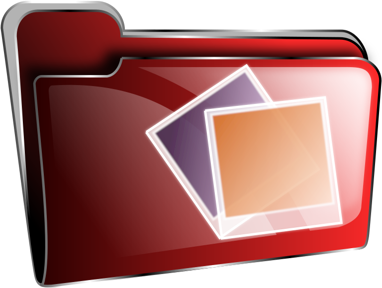 Folder Icon Red Photos - Download Hd Folder Icon Clipart (800x634), Png Download