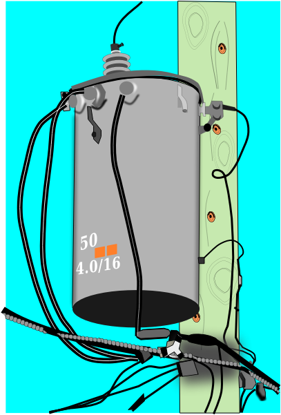 Electric Utility Transformer - Transformador De Energia Electrica Clipart (600x600), Png Download