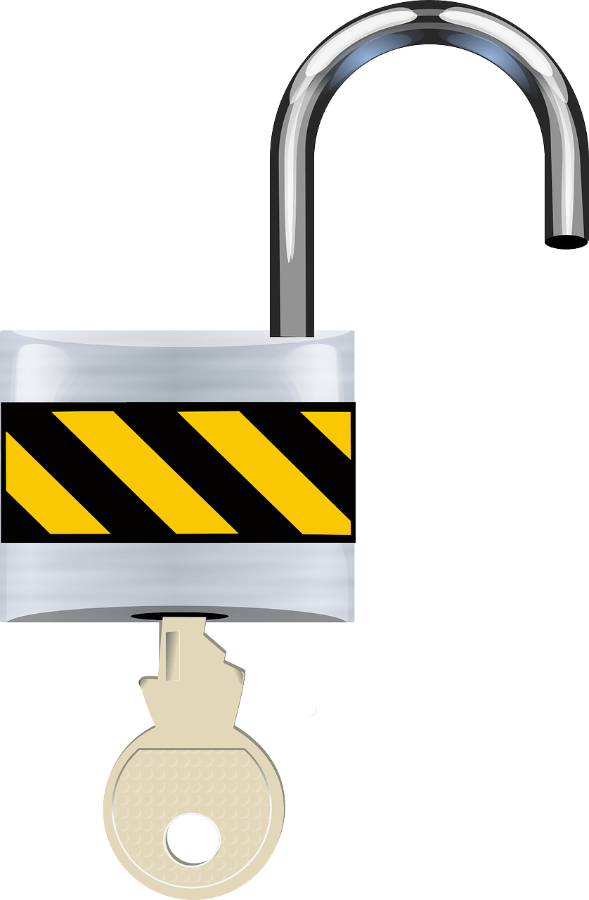 Lock,body Jewelry,hardware Accessory - Open Lock With Key Png Clipart (491x750), Png Download