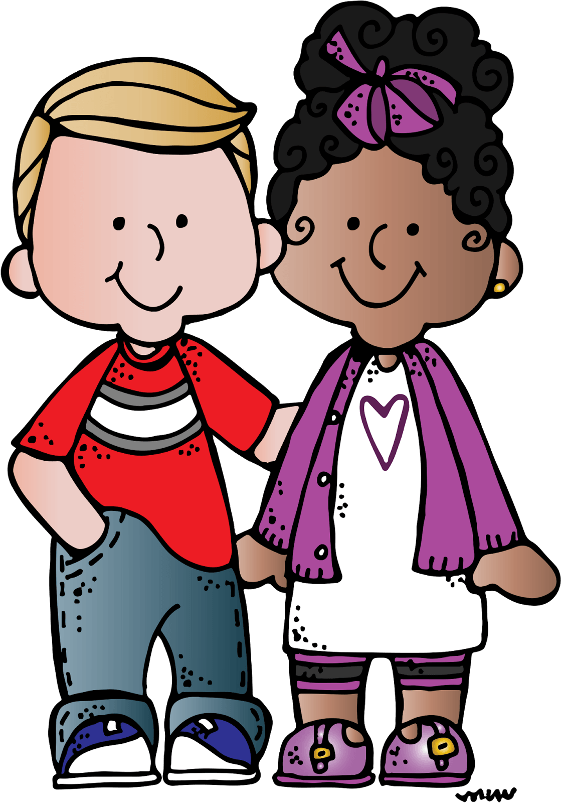 New Clip Art Sets Just Published As Well As Free Clip - Melonheadz Clipart Boy And Girl - Png Download (1123x1600), Png Download