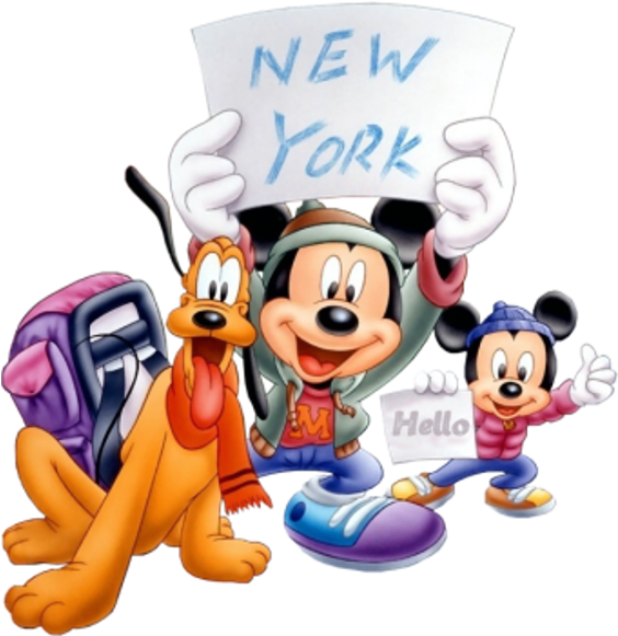 Mickey Mouse And Pals Clipart - Funny Advance Happy New Year Wishes - Png Download (589x600), Png Download