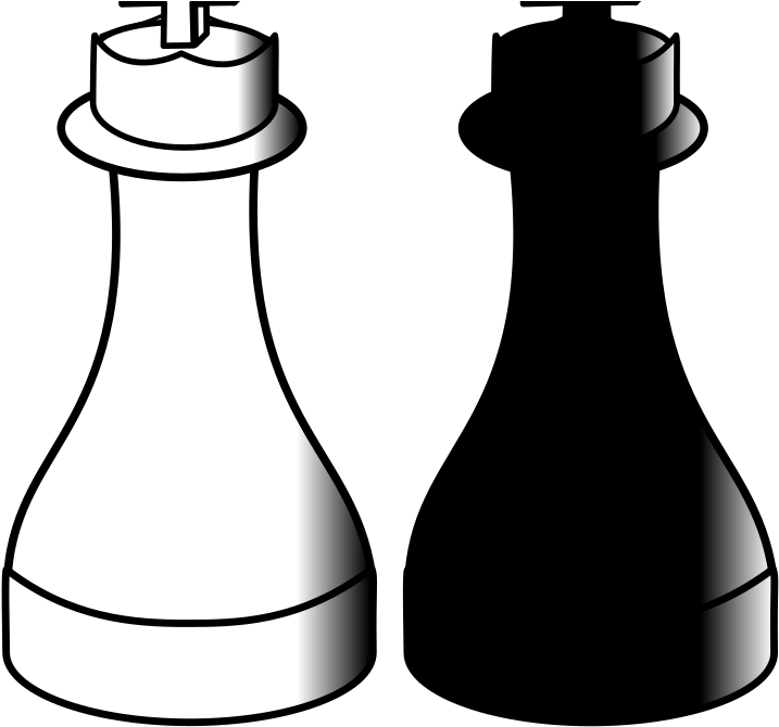 Blue Chess Pieces Svg Clip Arts - Clip Art Queen Chess Pieces - Png Download (1024x1024), Png Download