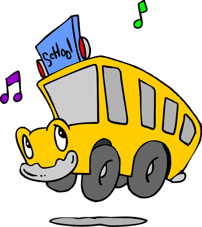 Schoolbus - Cartoon Nursery School Bus Clipart (668x750), Png Download