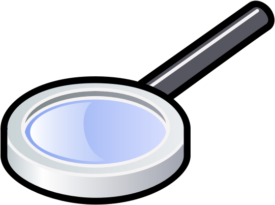 Simple Magnifier - Circle Clipart (600x600), Png Download