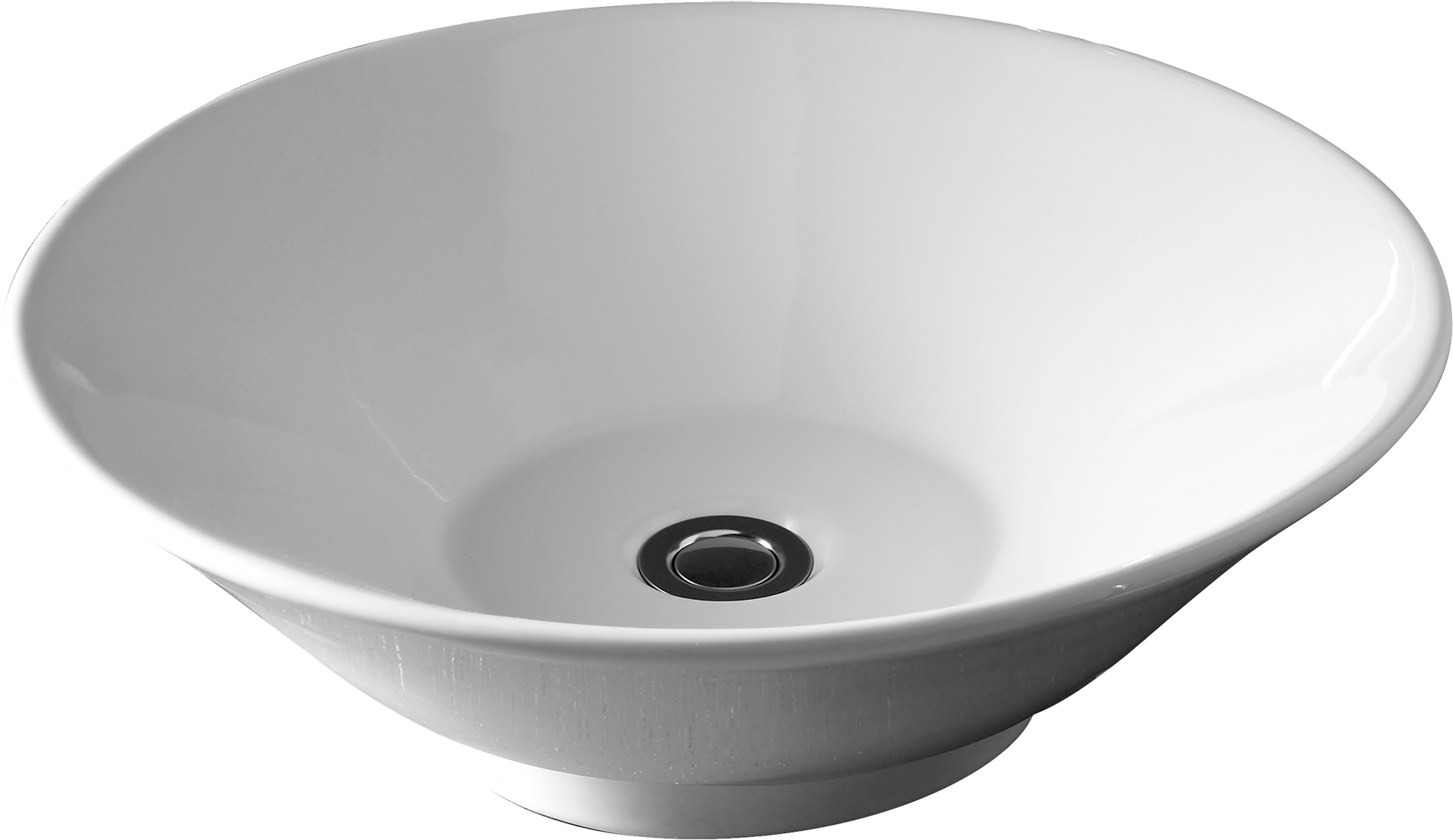 Faucet Clipart Sinki - Round White Vitreous China Vessel Sink - Png Download (2000x2000), Png Download