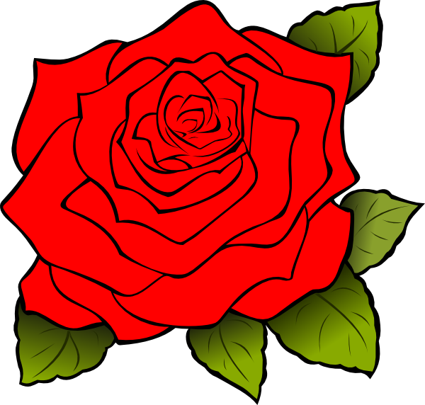 White Rose Svg Clip Arts - Red Rose Icon - Png Download (600x572), Png Download
