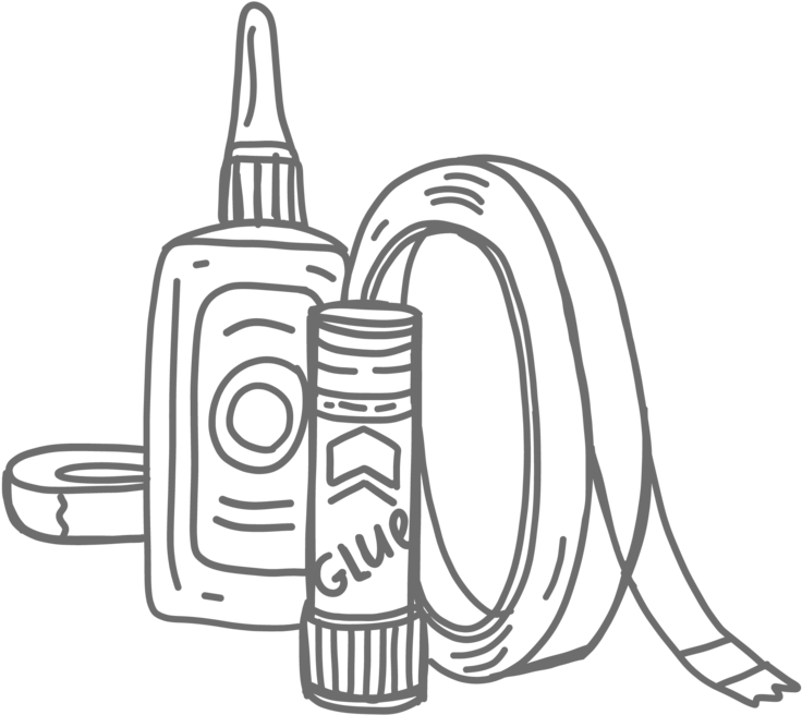 Glue And Sticky Tape"
 Data-src="//cdn - Glue And Tape Clipart - Png Download (767x767), Png Download