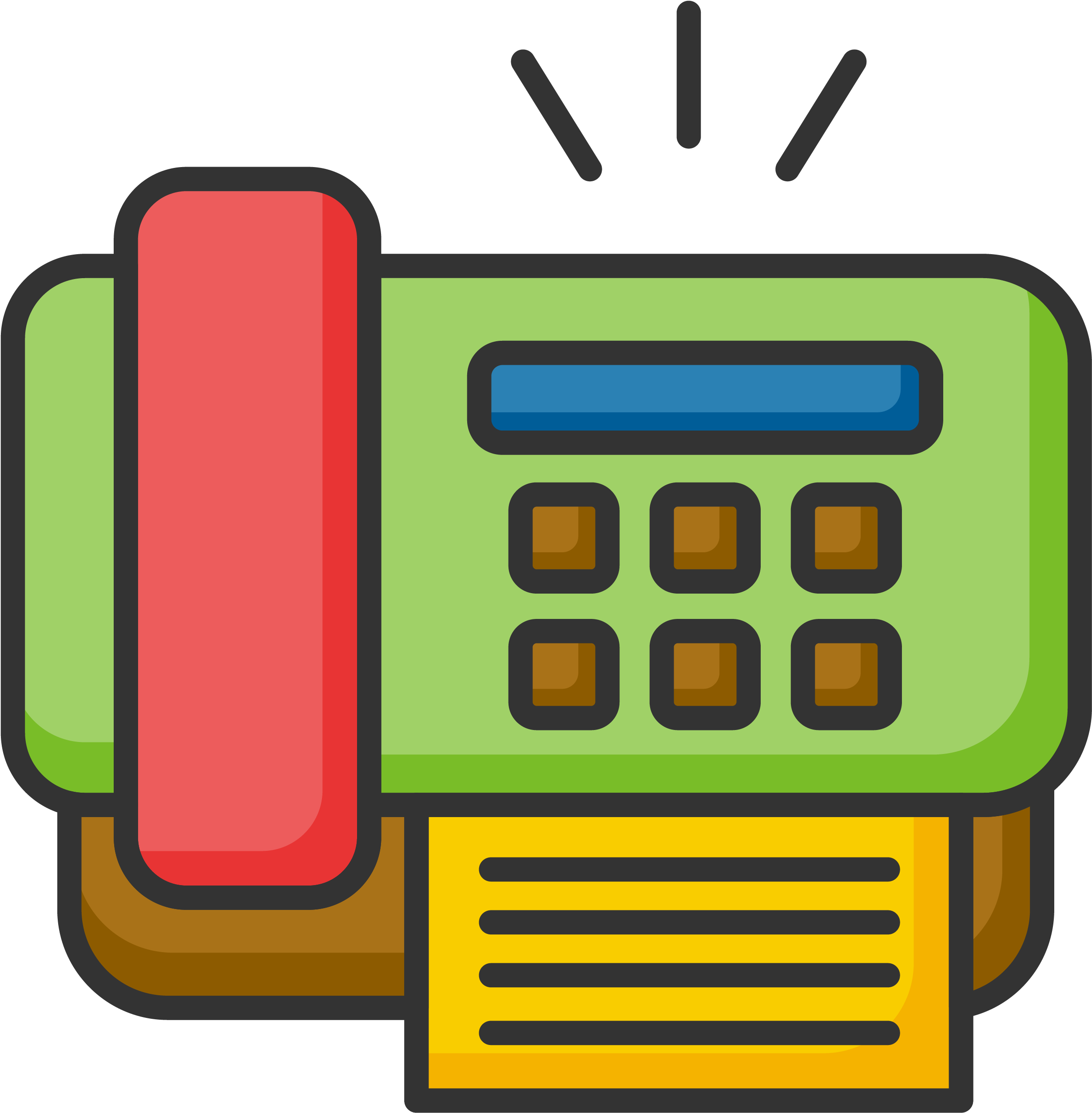 Dibujos Del Fax Clipart (2800x2800), Png Download