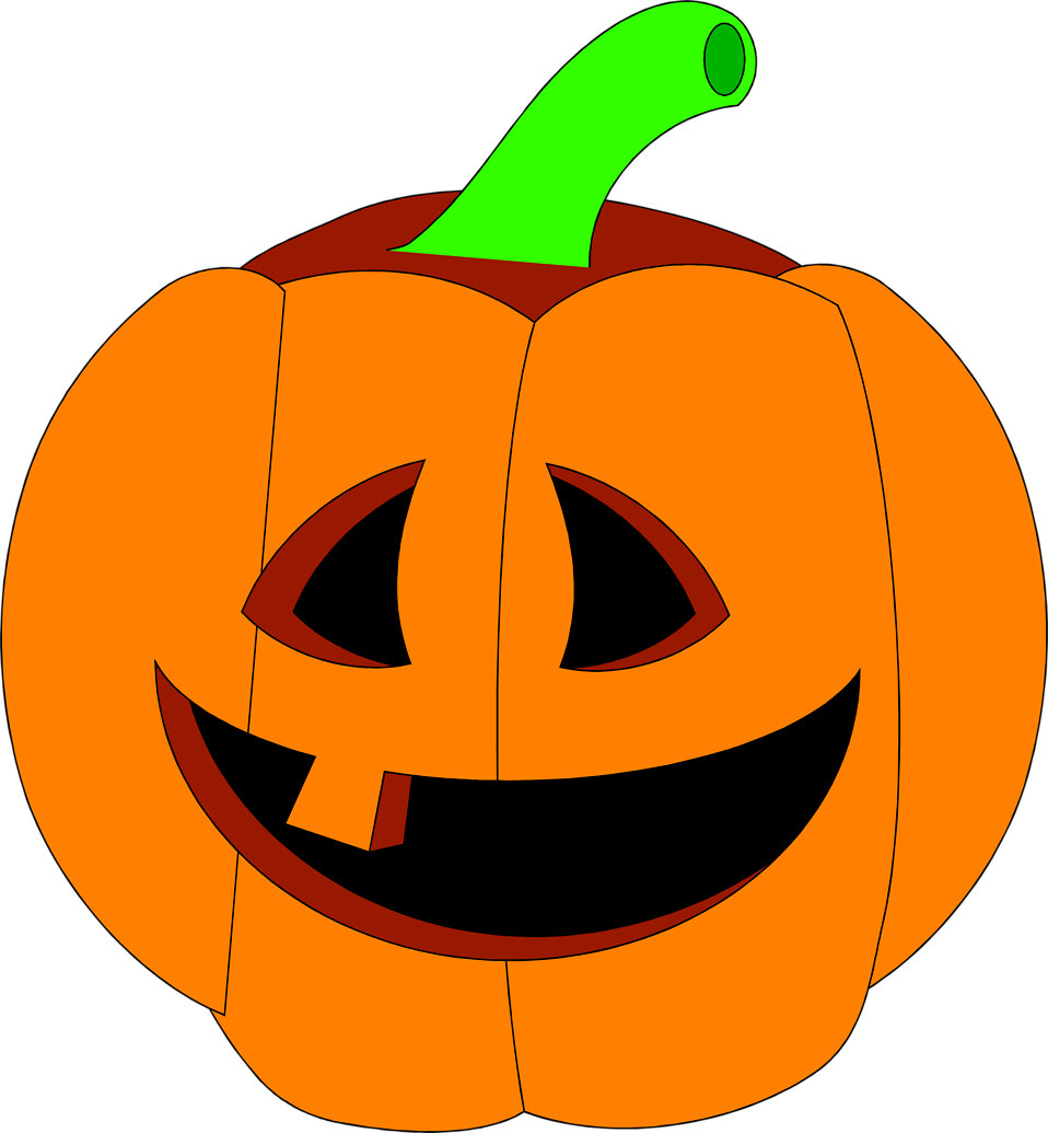 Jack O Lantern Face Clipart - Jack O Lantern Illustrations - Png Download (958x1035), Png Download
