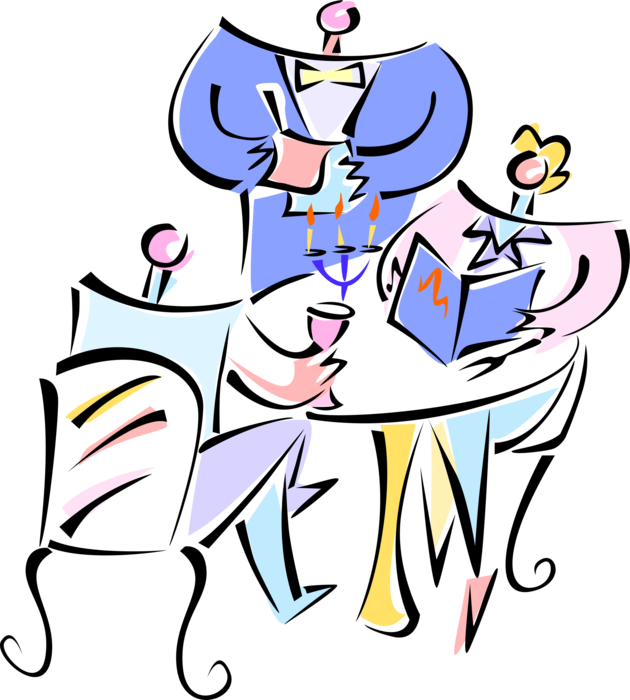 Vector Illustration Of Restaurant Maître D"hôtel Waiter - Restaurant Clipart (630x700), Png Download